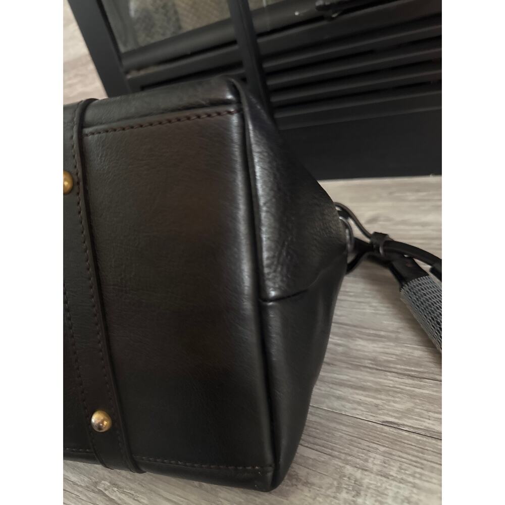 Dooney & Bourke Florentine black Leather Bristol Satchel with tassels - Picture 10 of 14